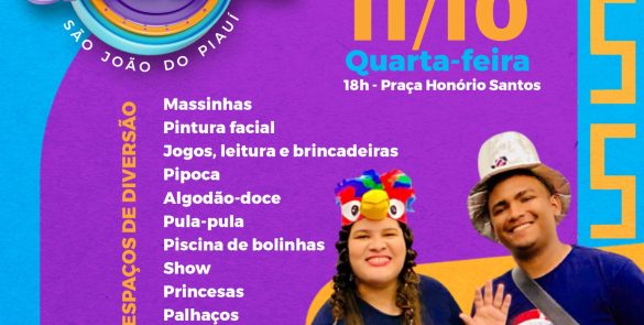 Festa das Crianças é hoje na Praça Honório Santos