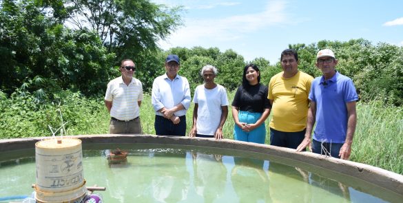 Prefeito Ednei visita projeto Sisteminha, fruto da parceria com a Embrapa