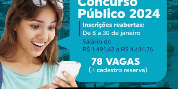 Concurso Público 2024: provas confirmadas e inscrições reabertas