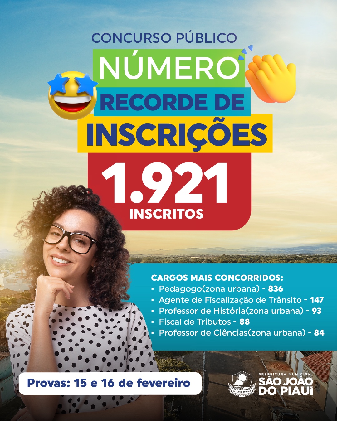 Concurso tem recorde de inscrições: cerca de dois mil inscritos