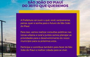 Prefeitura convida população para consultas públicas